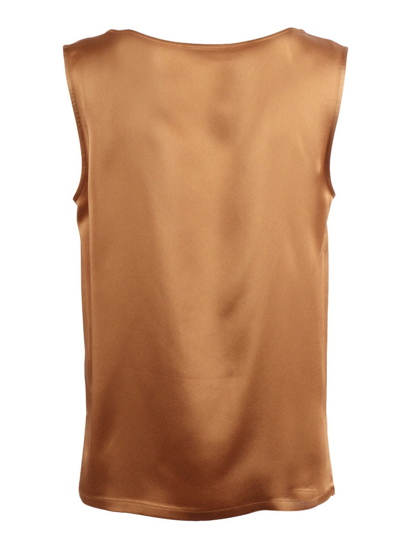 Clips Satin Finish Boxy Tank Top