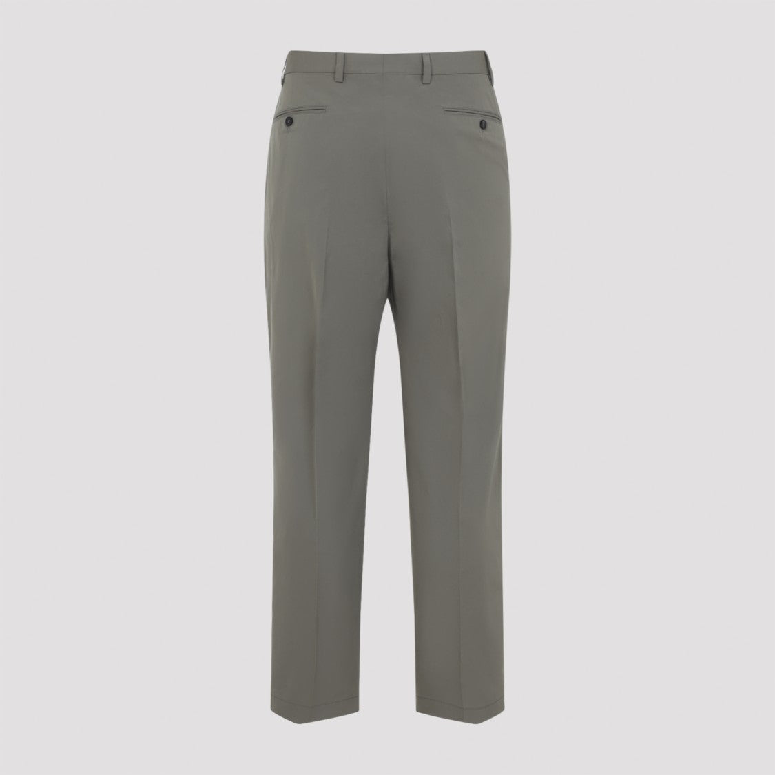 Prada Straight-Leg Cotton Trousers With Tailored Fit