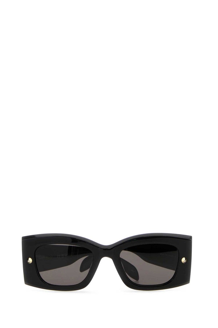 Alexander Mcqueen Black Acetate Sunglasses