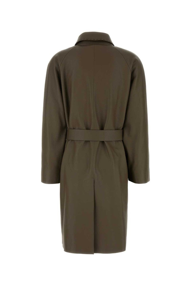 Fendi Mud Leather Coat