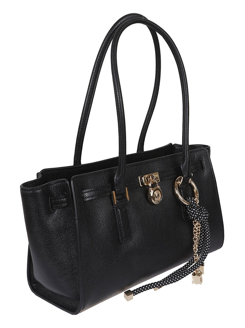 Michael Kors Hamilton Hammered Leather Shoulder Bag