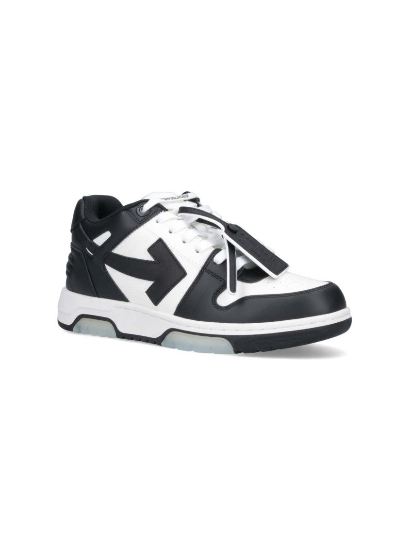 Off-White Color-Block Low-Top Sneakers With Bold Arrow Motifs