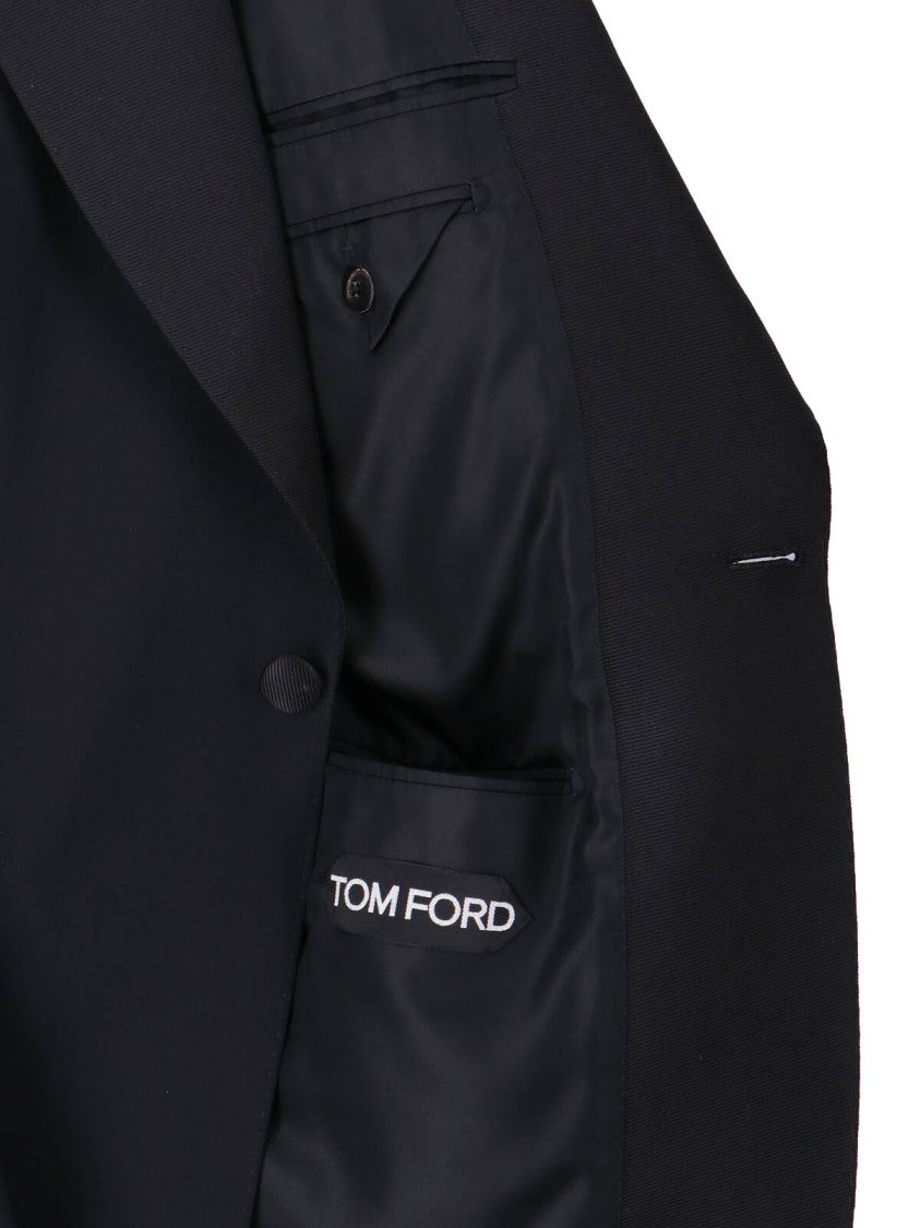 Tom Ford Tailored Black Jacket With Classic Collar