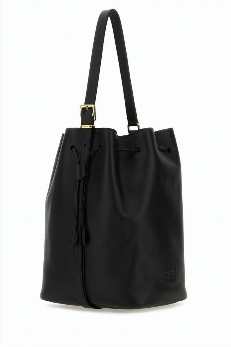 Miu Miu Black Leather Tote Bag