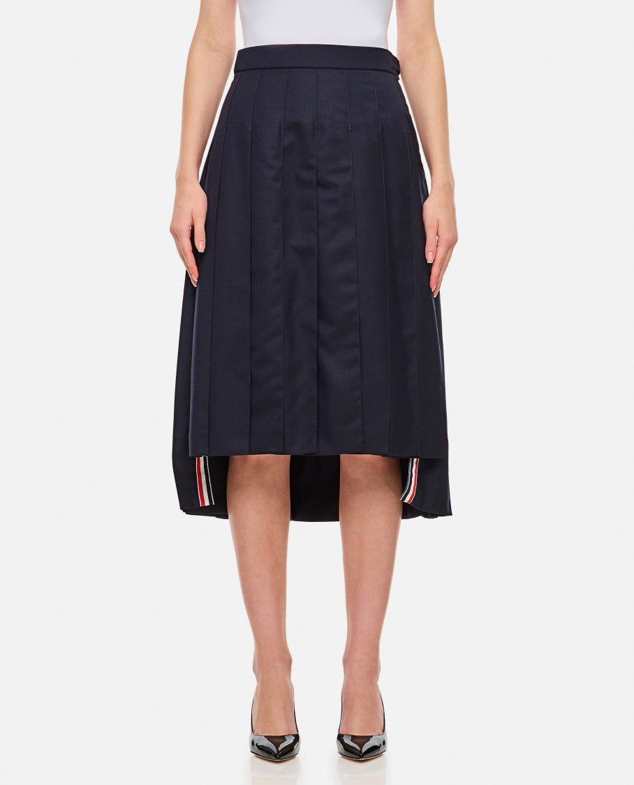 Thom Browne Pleated Wool Skirt