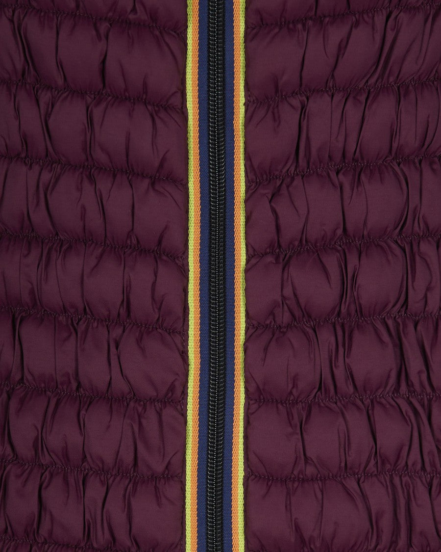 K-Way R&D Tech-Padded Long Coat With Contrasting Full-Zip Closure