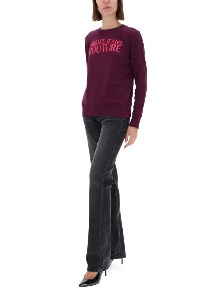 Versace Jeans Couture Washed Black Mandy Straight-Leg Pants
