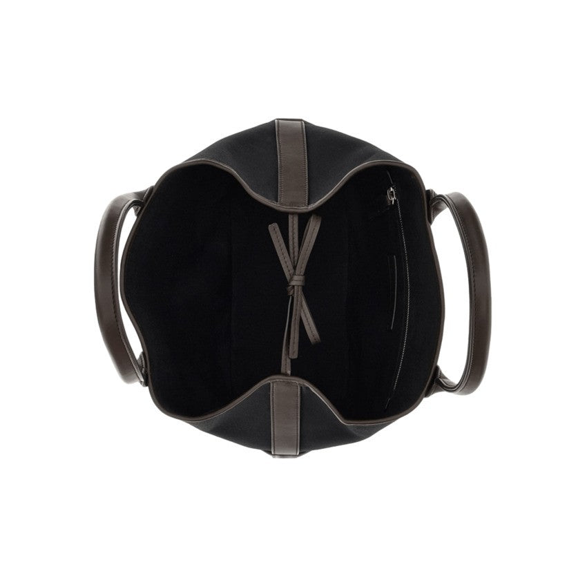 Hogan Structured Canvas Tote Bag