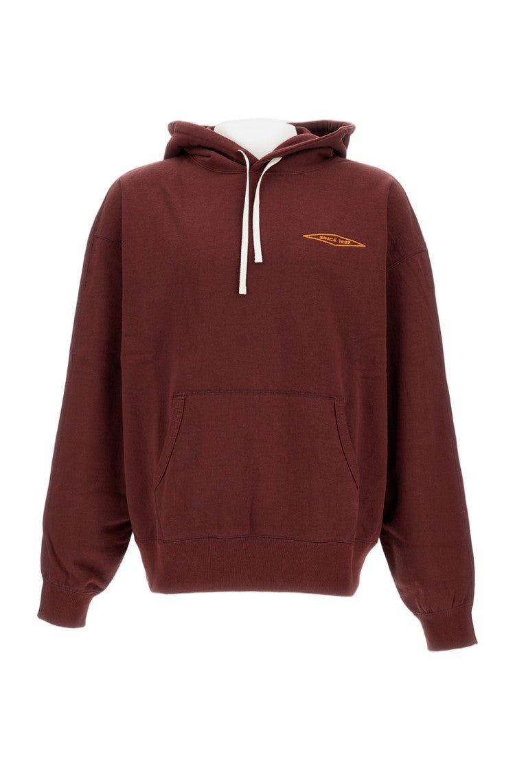 Junya Watanabe Oversized Hooded Sweatshirt With Double-Sided Design And Embroidered Accents