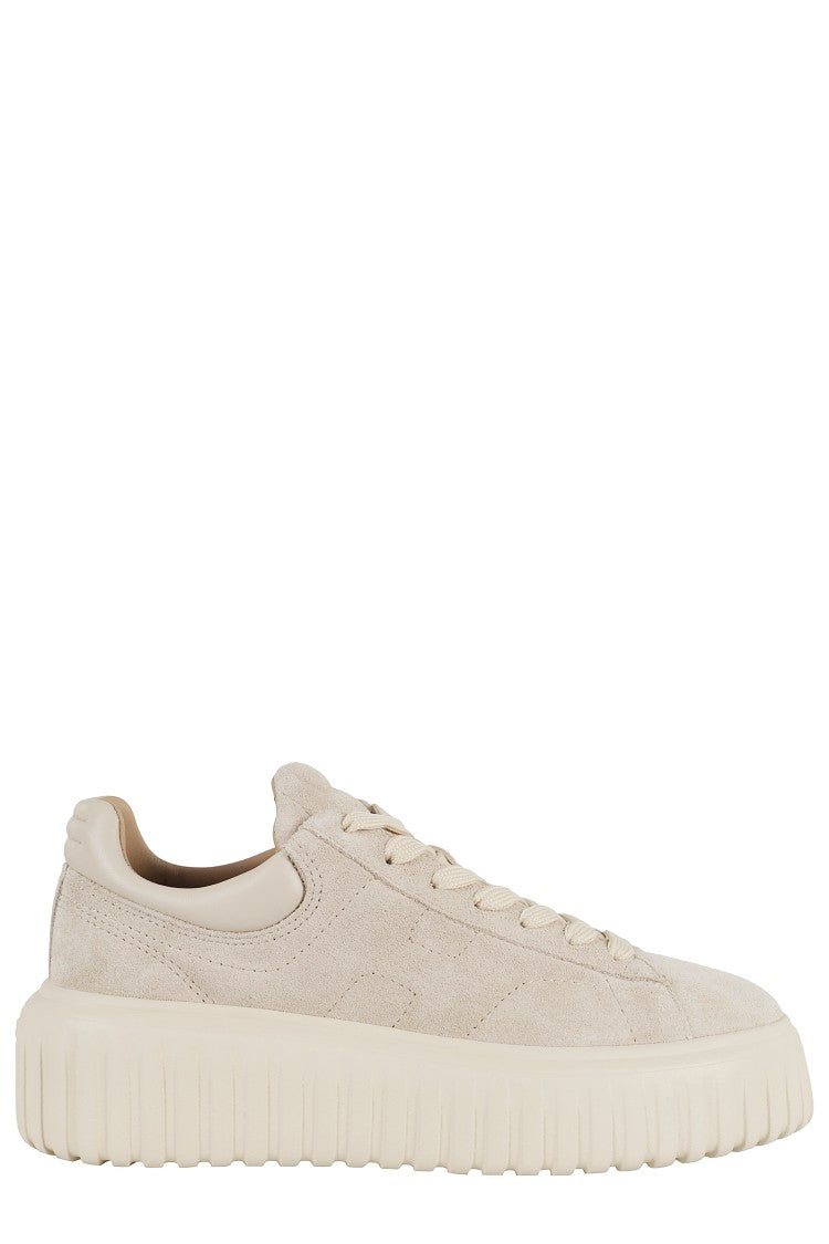 Hogan Hogan H Stripes Lace-Up Sneakers With Embossed Logo