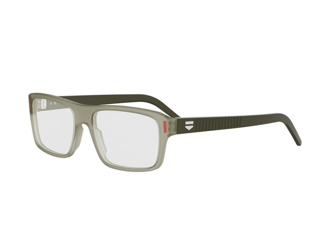 Tag Heuer Translucent Green Th50041i Textured Square Eyeglasses