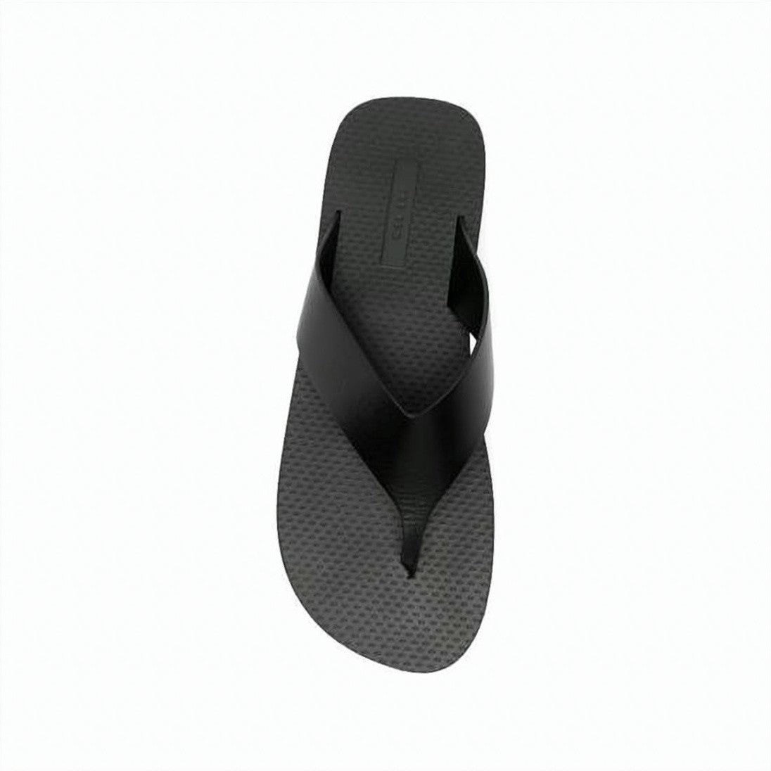 The Row Textured Sole Sandal With Wide Leather Strap