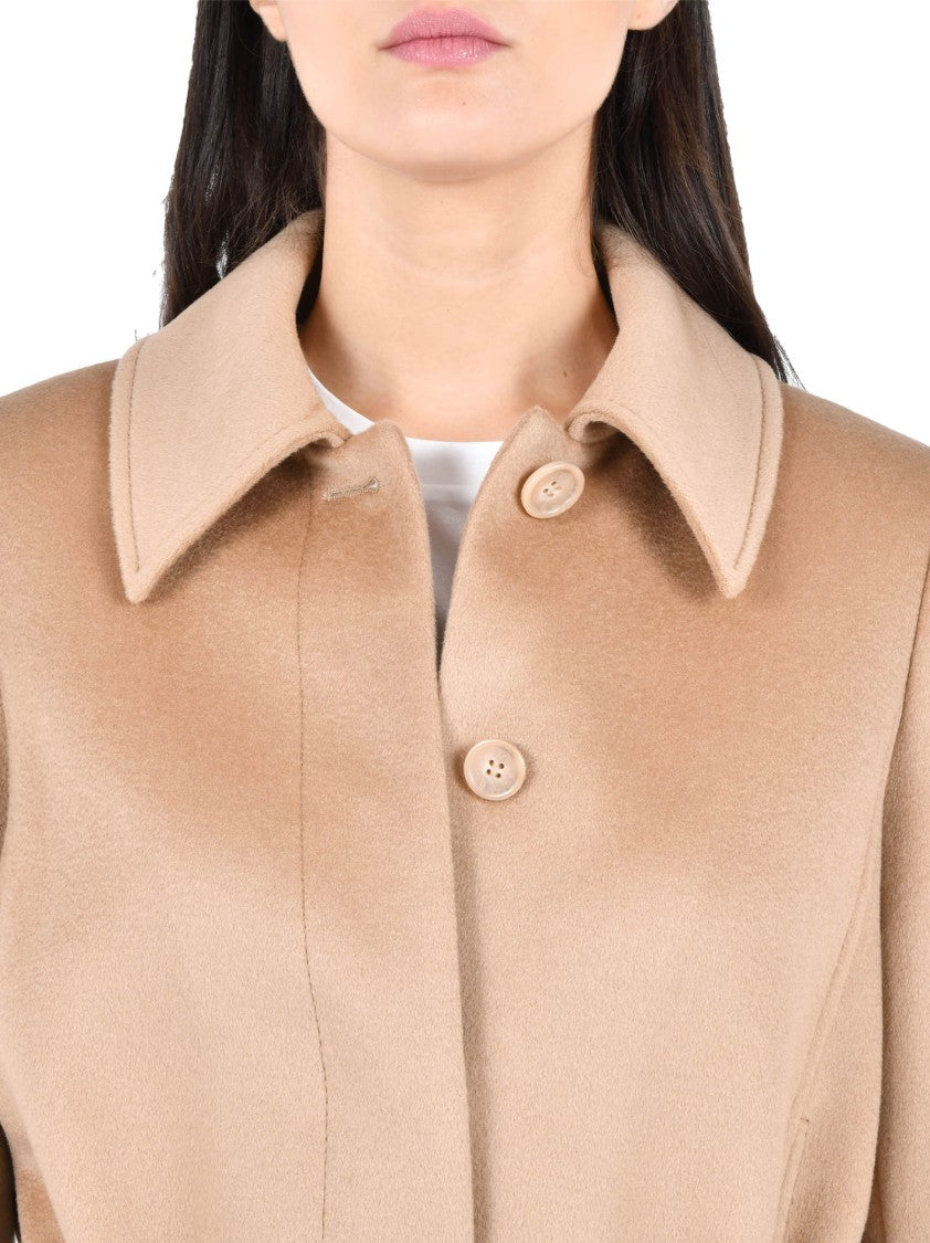 Pennyblack Belted Beige Wool Coat With Tailored Silhouette