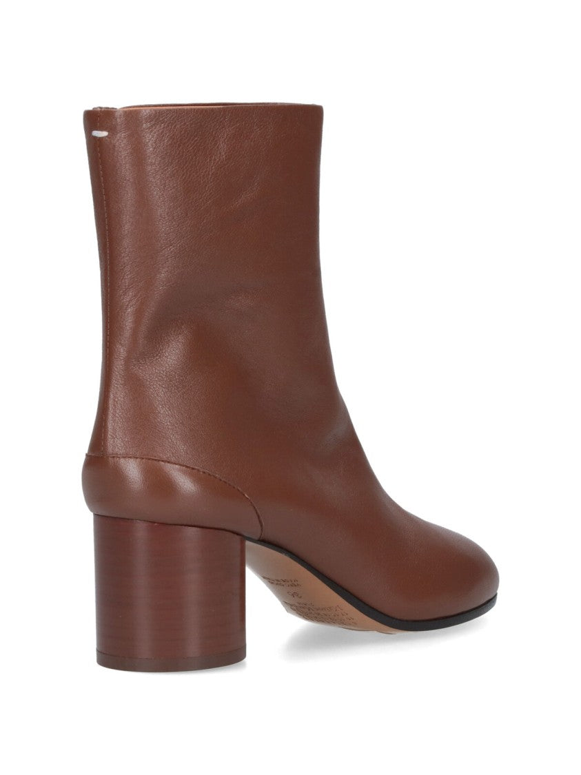 Maison Margiela "Tabi" Ankle Boots Brown