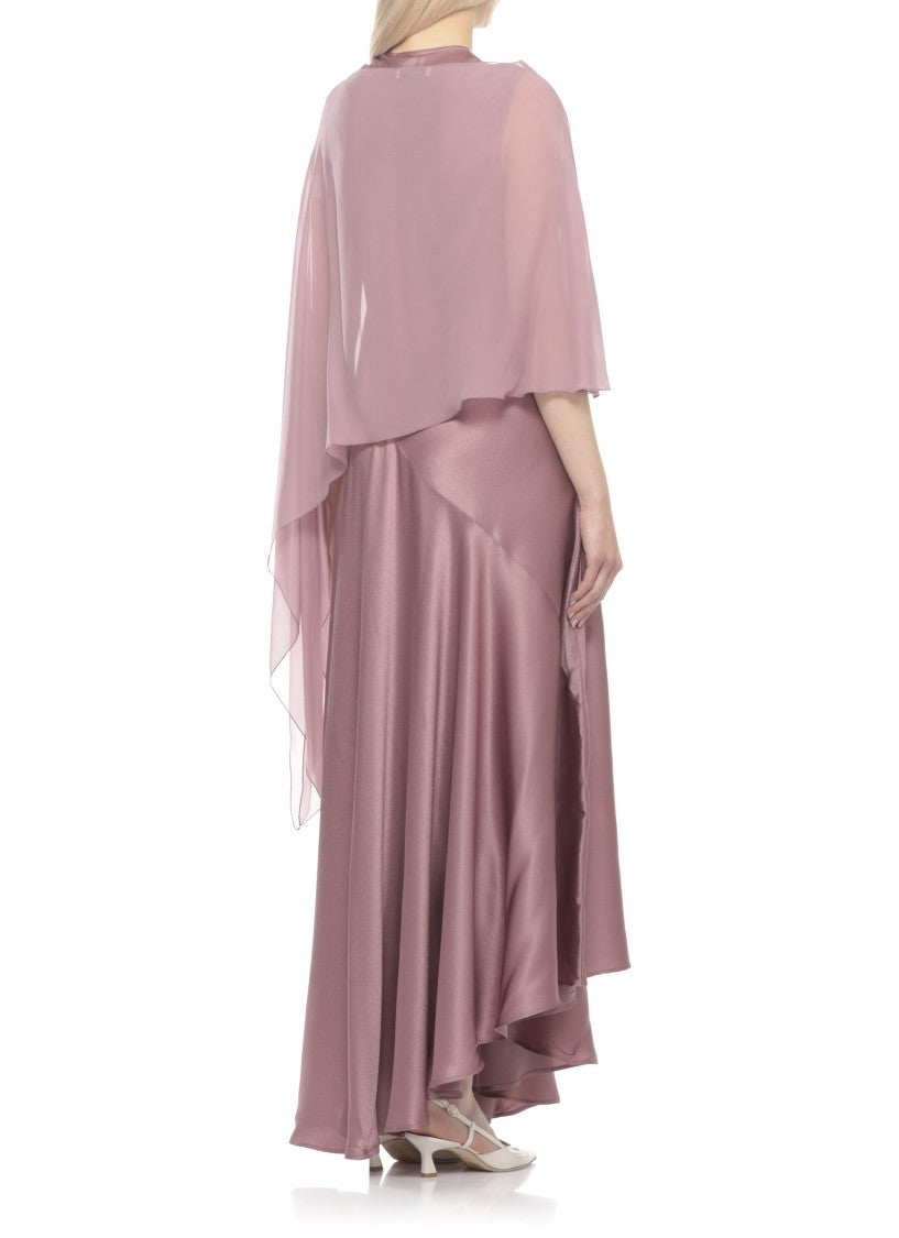 Antonelli Firenze Pink Silk Melone Round-Neck Scarf