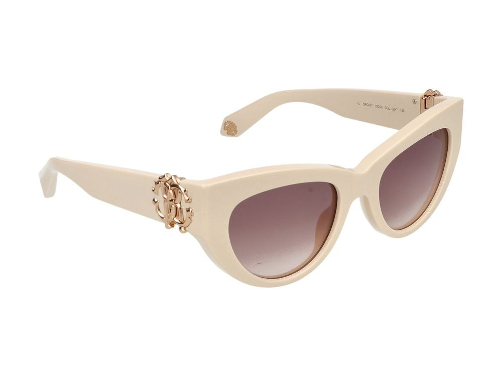 Roberto Cavalli Sunglasses Src017m 09X7 Panna Pieno Lucido 53/20/135