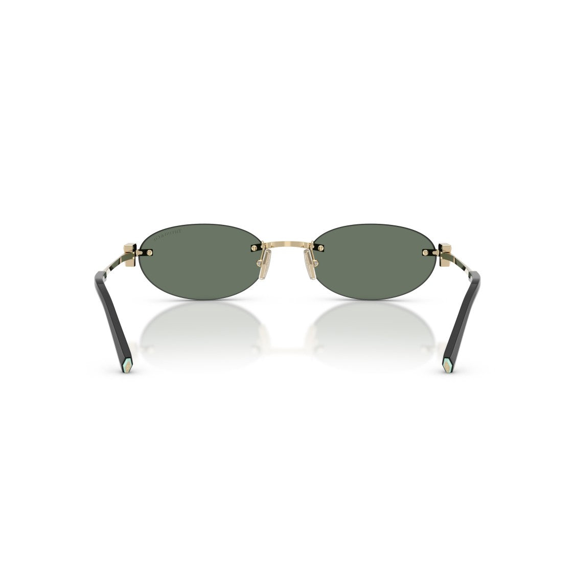 Tiffany & Co. Oval Lens Sunglasses With Gold-Tone Metal Frame