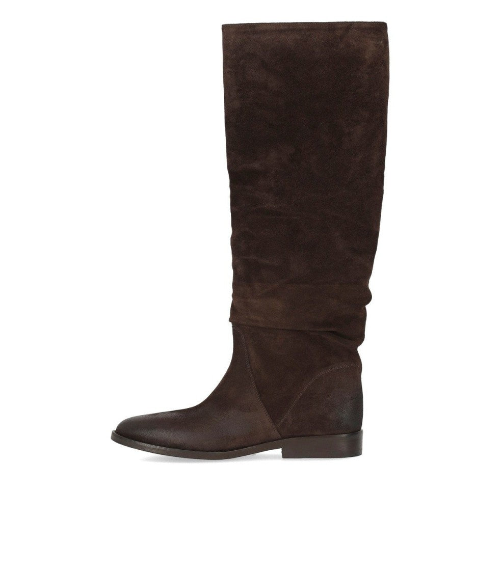 Strategia Dark Brown Suede Boot