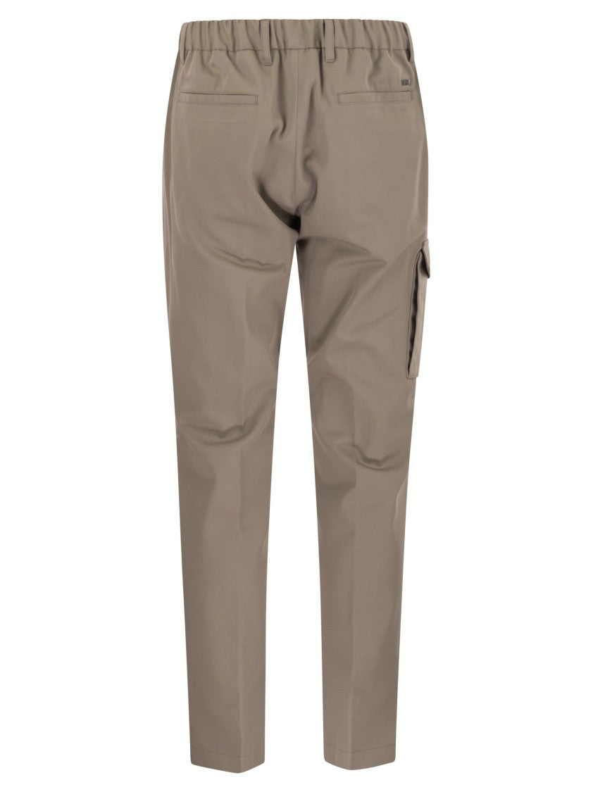 Herno Pure Cotton Resort Cargo Trousers