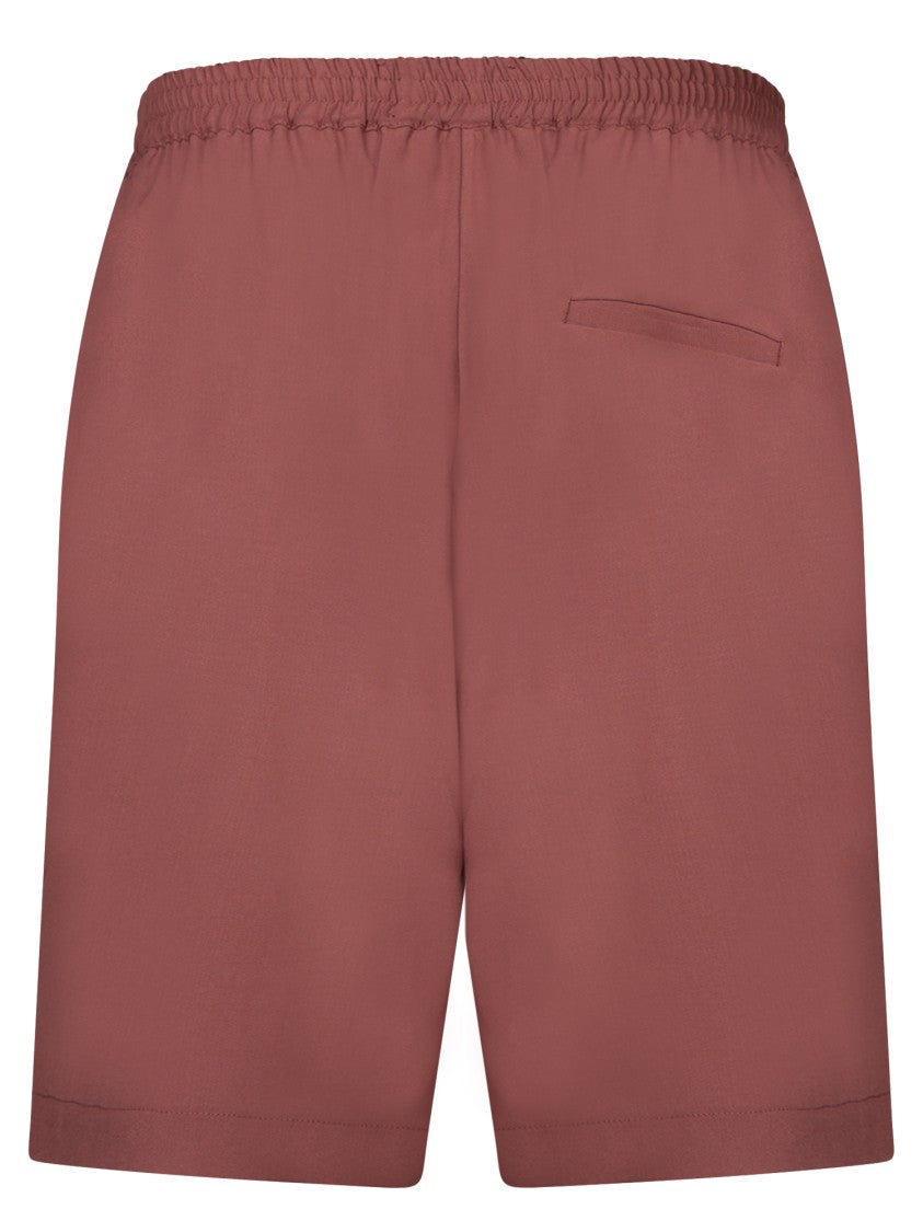 Bonsai Brown Wool Blend Shorts