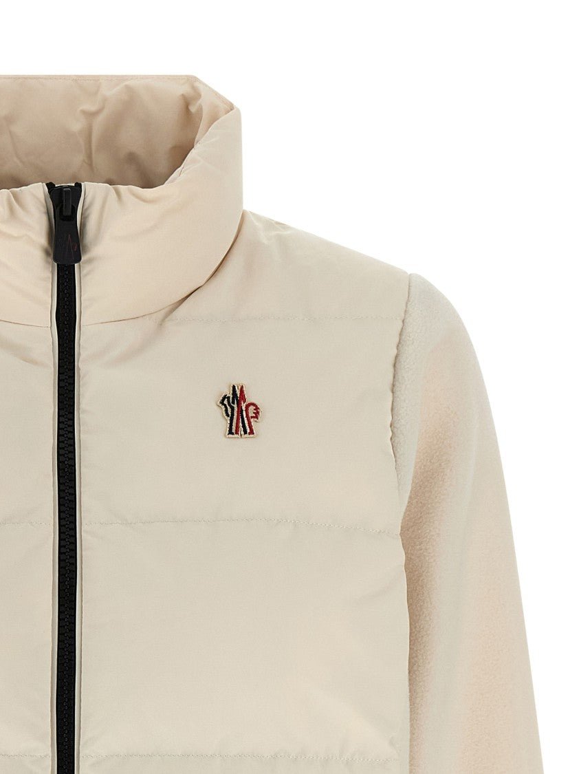 Moncler Grenoble Quilted Fleece Sweatshirt With Goose Down Detailing