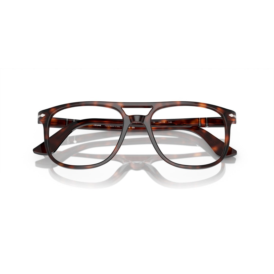 Persol 0Po3329v Rectangular Acetate Eyeglasses With Keyhole Bridge