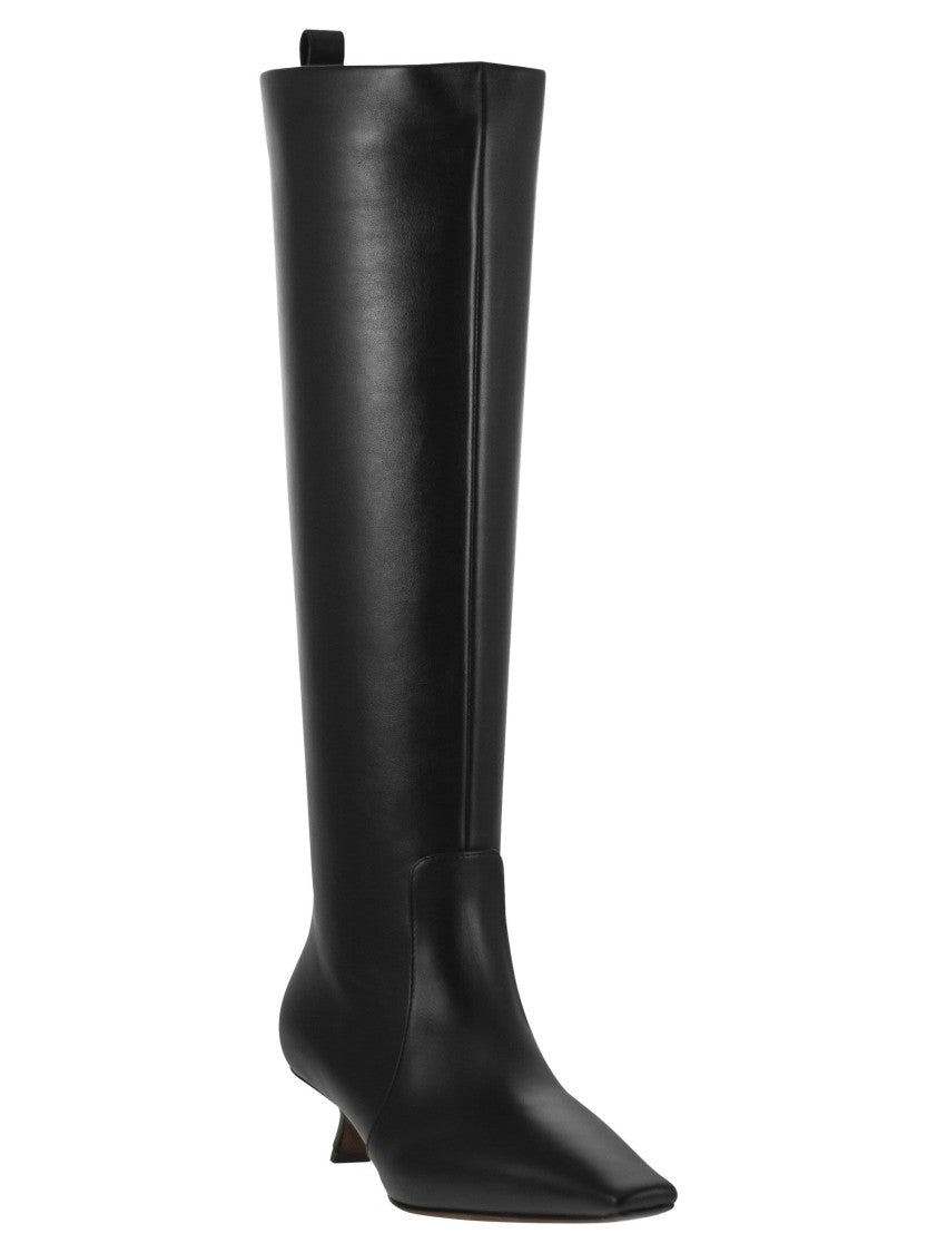 Brunello Cucinelli Nappa Leather Boots With Shiny Loop Detail