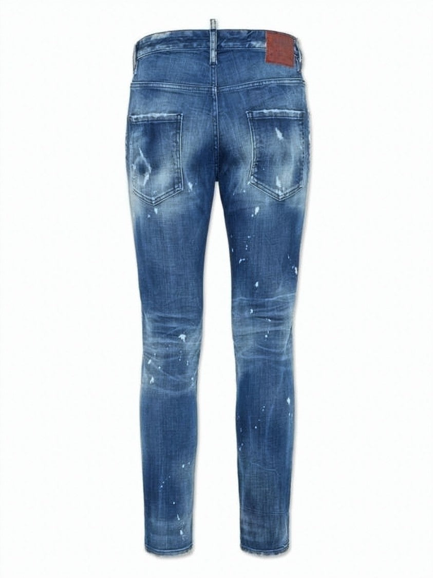 Dsquared2 Distressed Denim Pants With Slim Fit