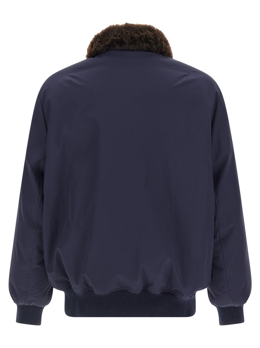 Brunello Cucinelli Water Repellent Nylon Bomber Jacket