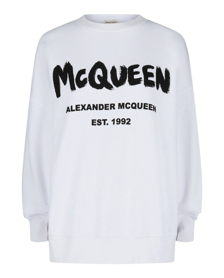 Alexander Mcqueen Graffiti Logo Sweatshirt