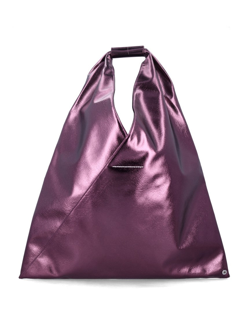 Mm6 By Maison Margiela Japanese Classic Metallic Triangular Shoulder Bag