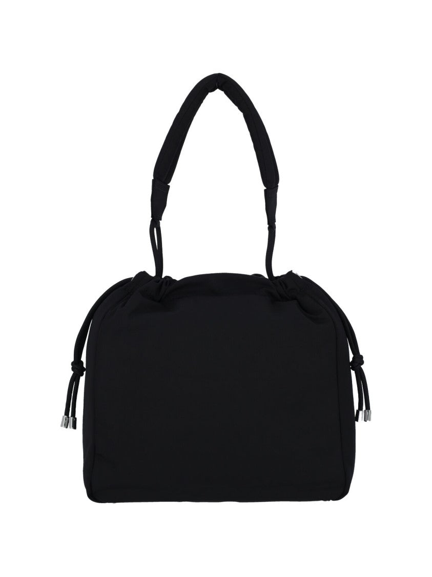 Vivienne Westwood Black Fabric Bucket Bag With Single Handle