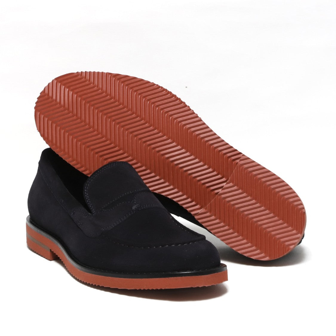 Hundred 100 Blue Suede Moccasin