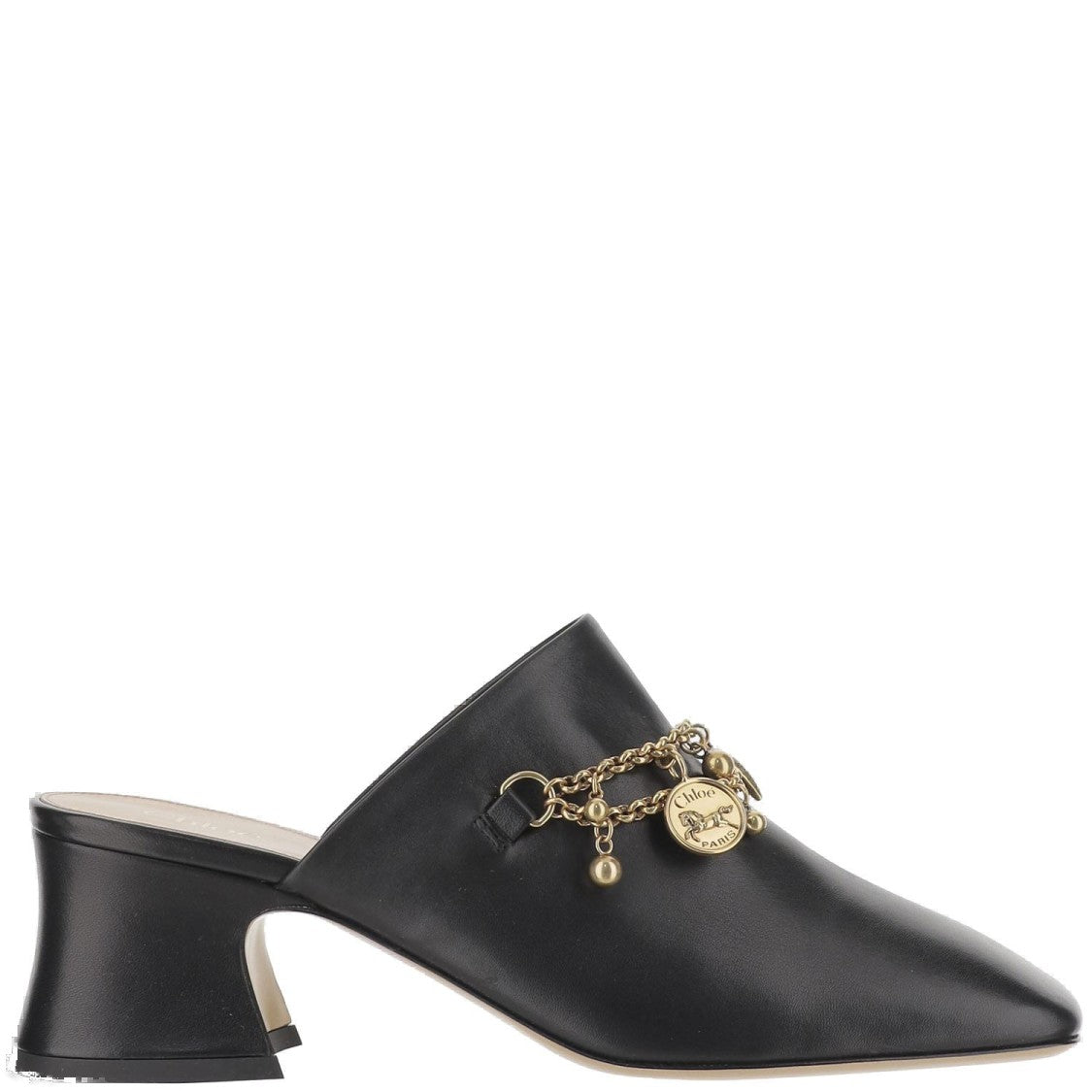 Chloé Leather Mules With Charms
