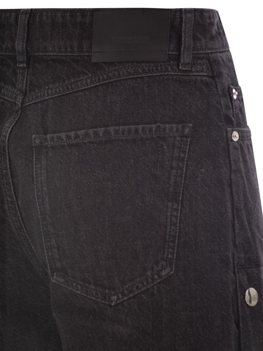 Sportmax Galante - Wide Leg Jeans With Buttons