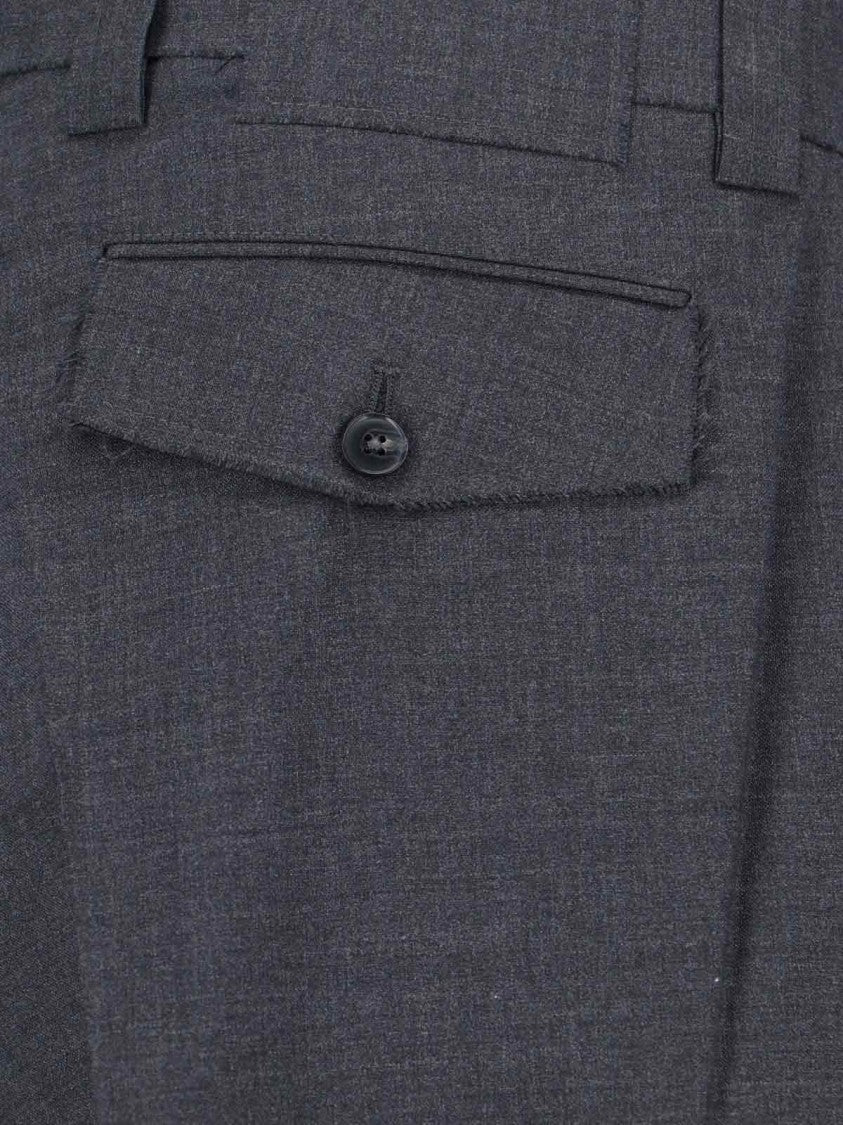 Mfpen Tailored Grey Trousers With Minimalist Design