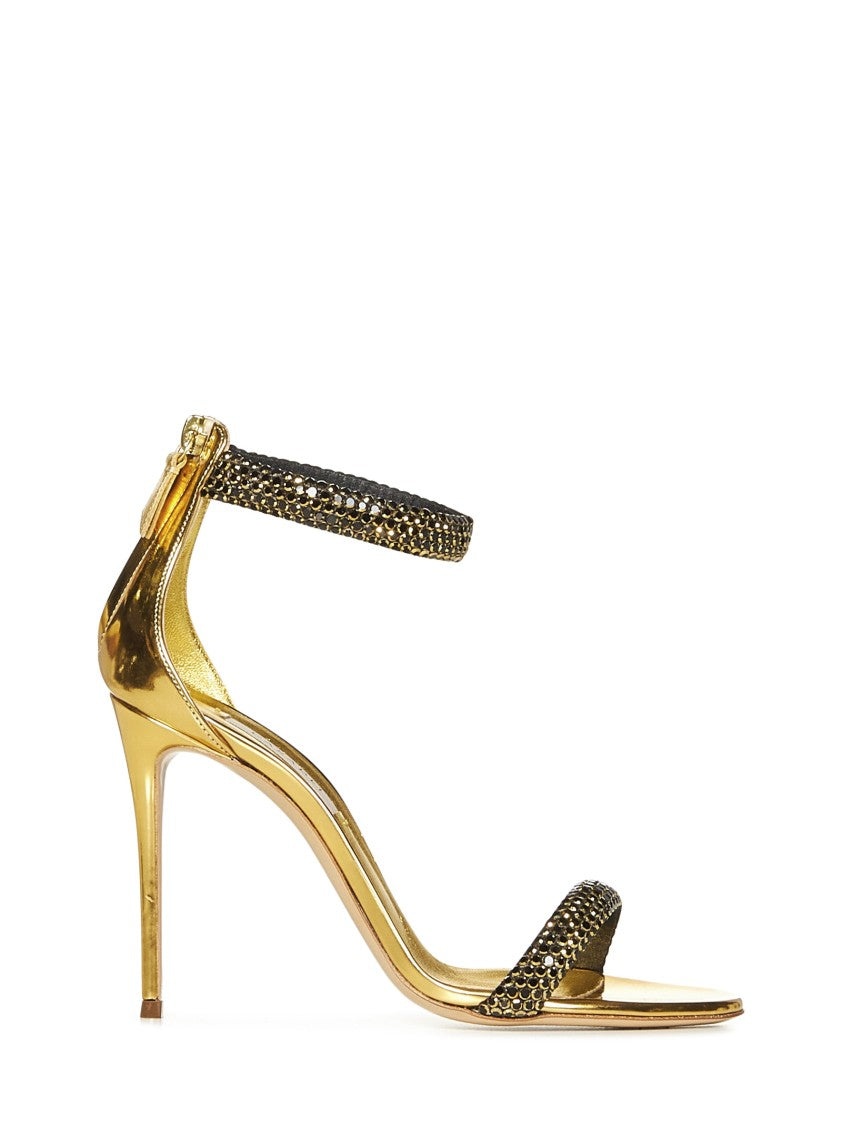 Casadei Stiletto Heel Sandals With Crystal Bands