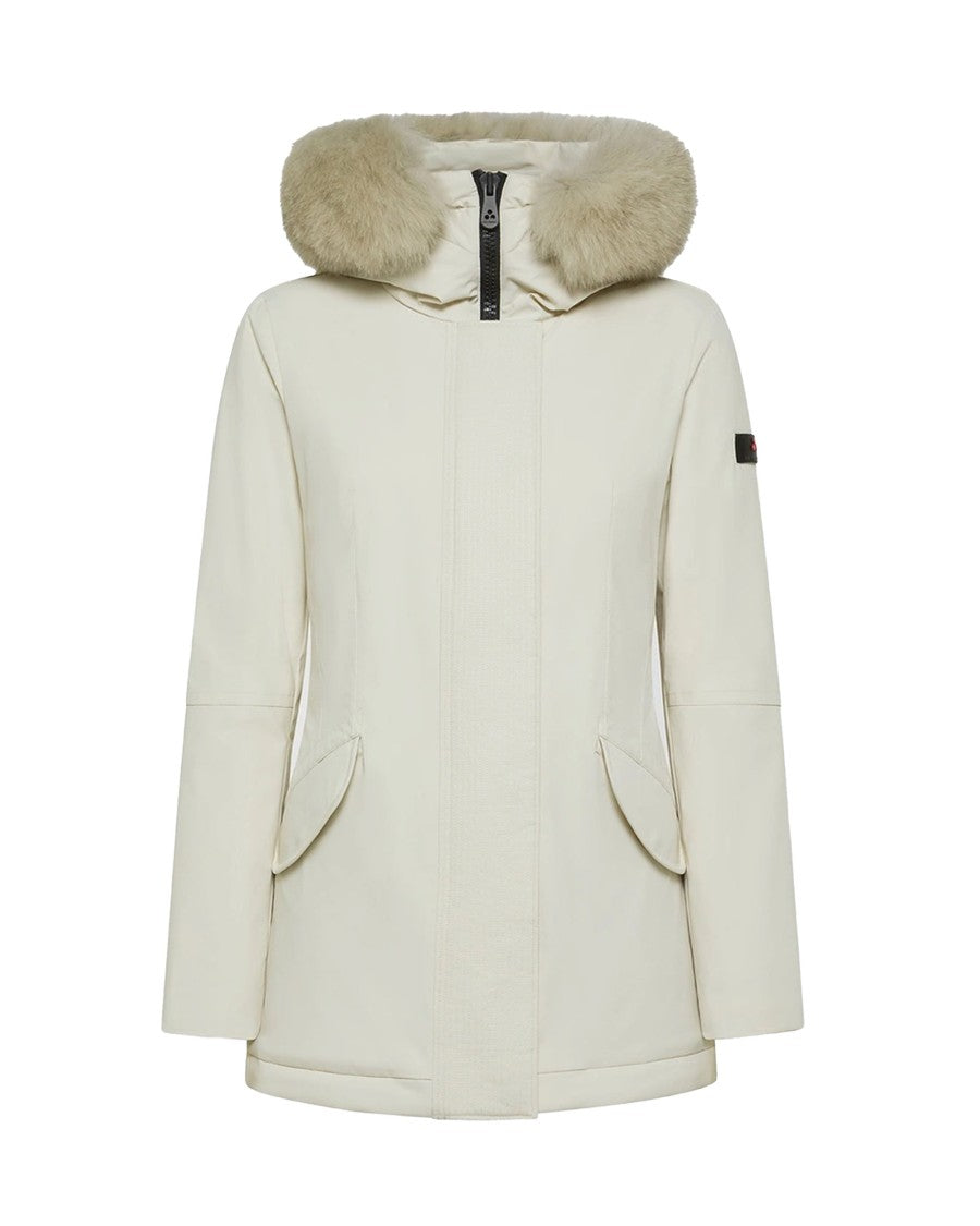 Peuterey Women's Kl Fur Down Jacket In Dove Grey