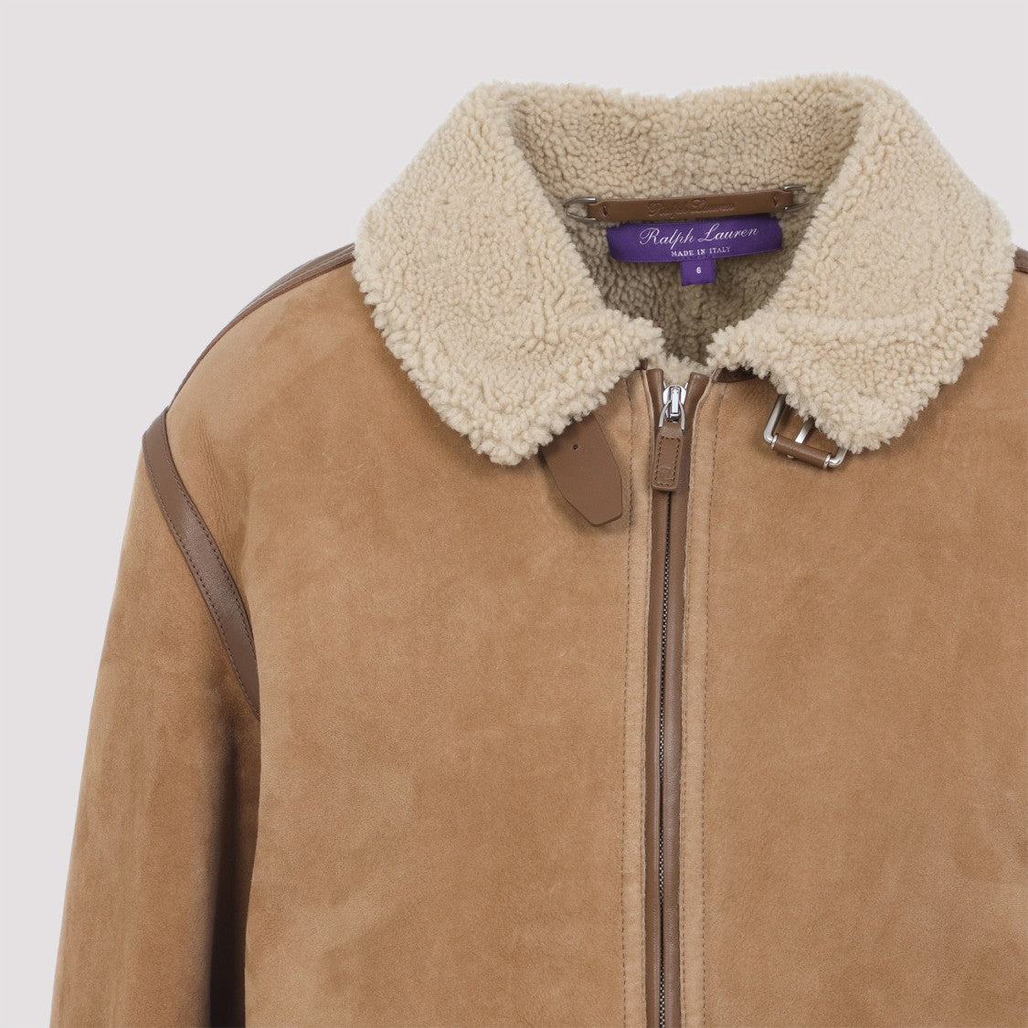 Polo Ralph Lauren Morrison Beige Leather Jacket