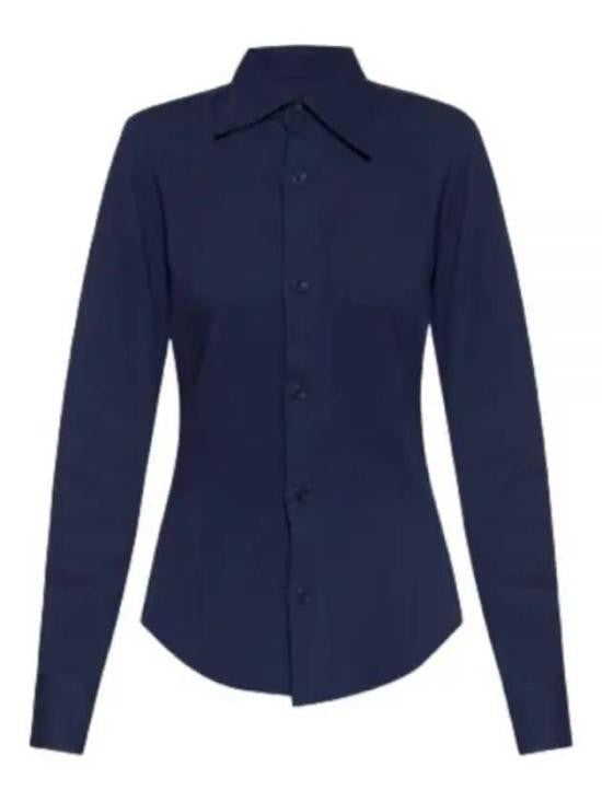 Ami Paris Fitted Long-Sleeve Shirt With Classic Collar And Tailored Silhouette