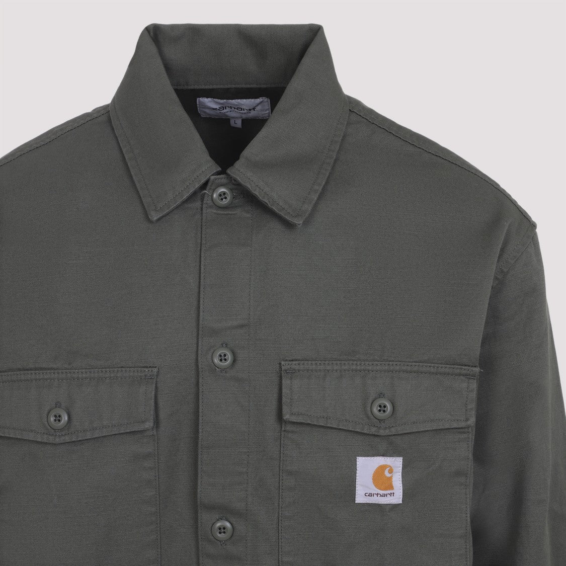 Carhartt Wip Kelly Shirt Green Cotton Jacket