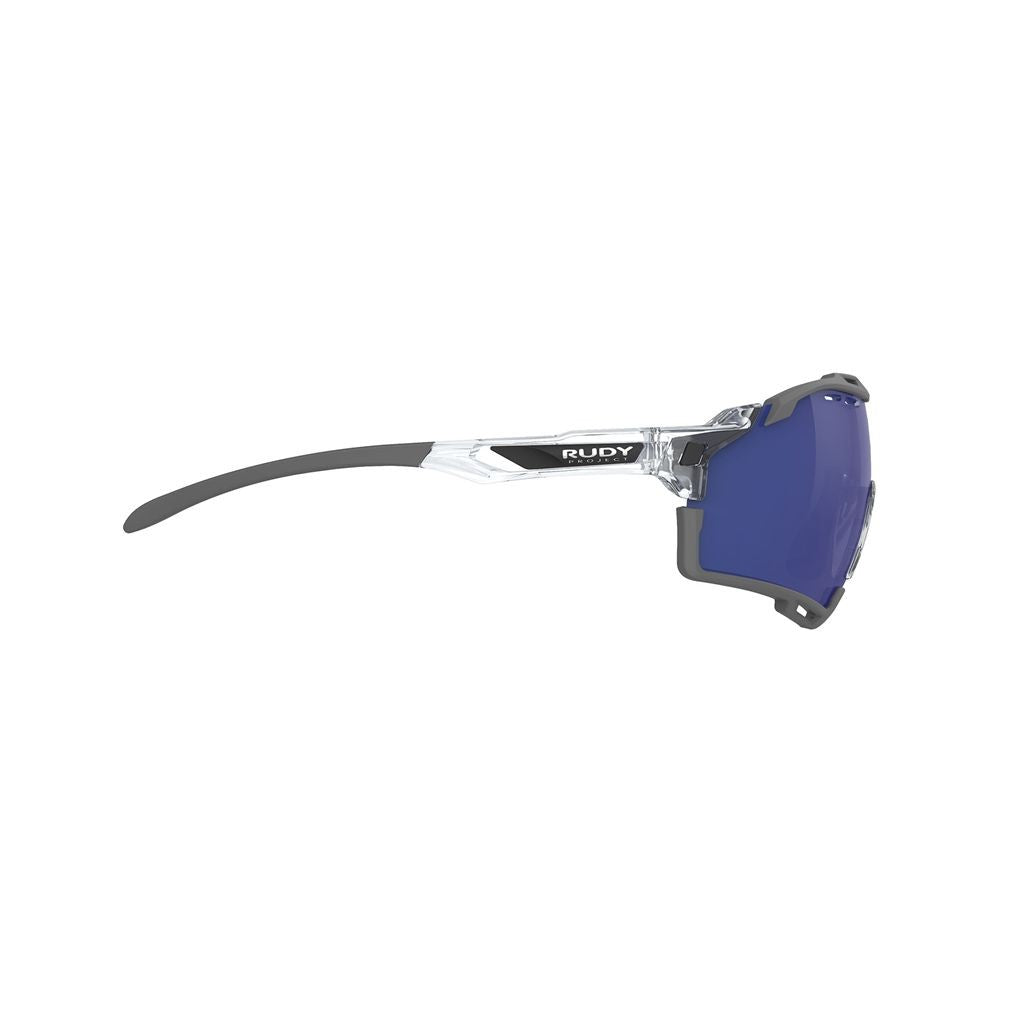 Rudy Project Blue Cutline Mirrored Angular Sunglasses