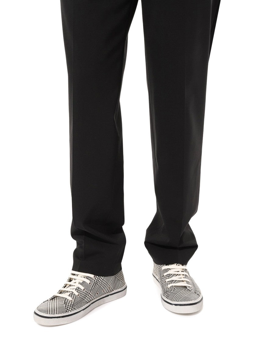 Saint Laurent Malibu Signature Logo Mid-Top Sneakers