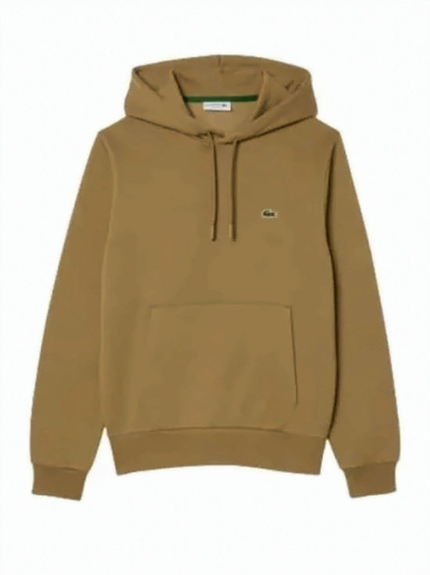 Lacoste Organic Cotton Hoodie With Adjustable Drawstring