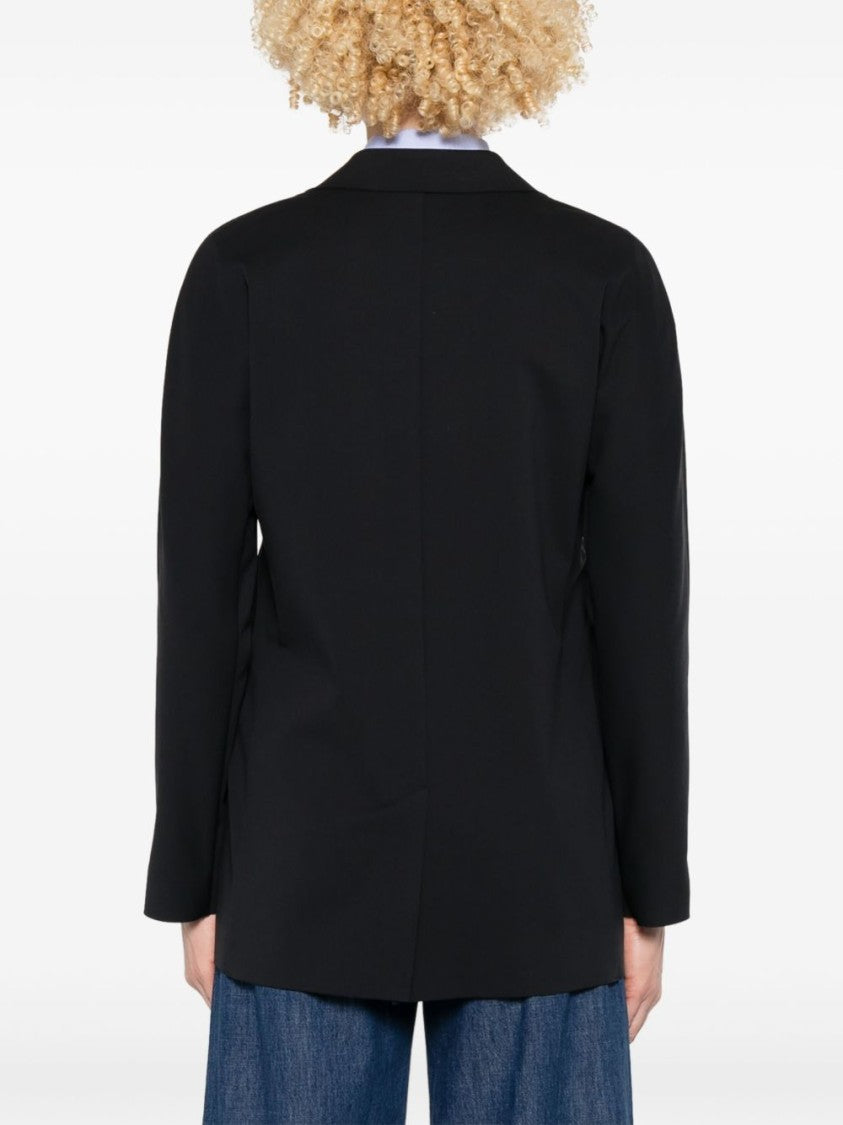 Max Mara Tailored Black Jacket With Notched Lapels