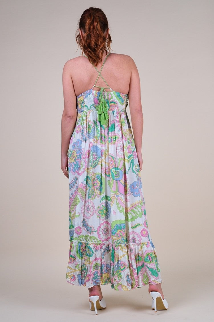 Miss June Long Dress Hortensia