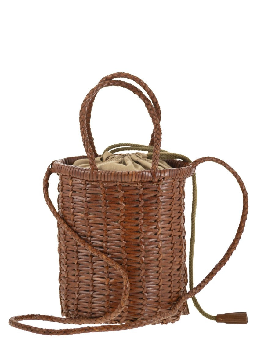 Dragon Lina Mini - Woven Leather Bag