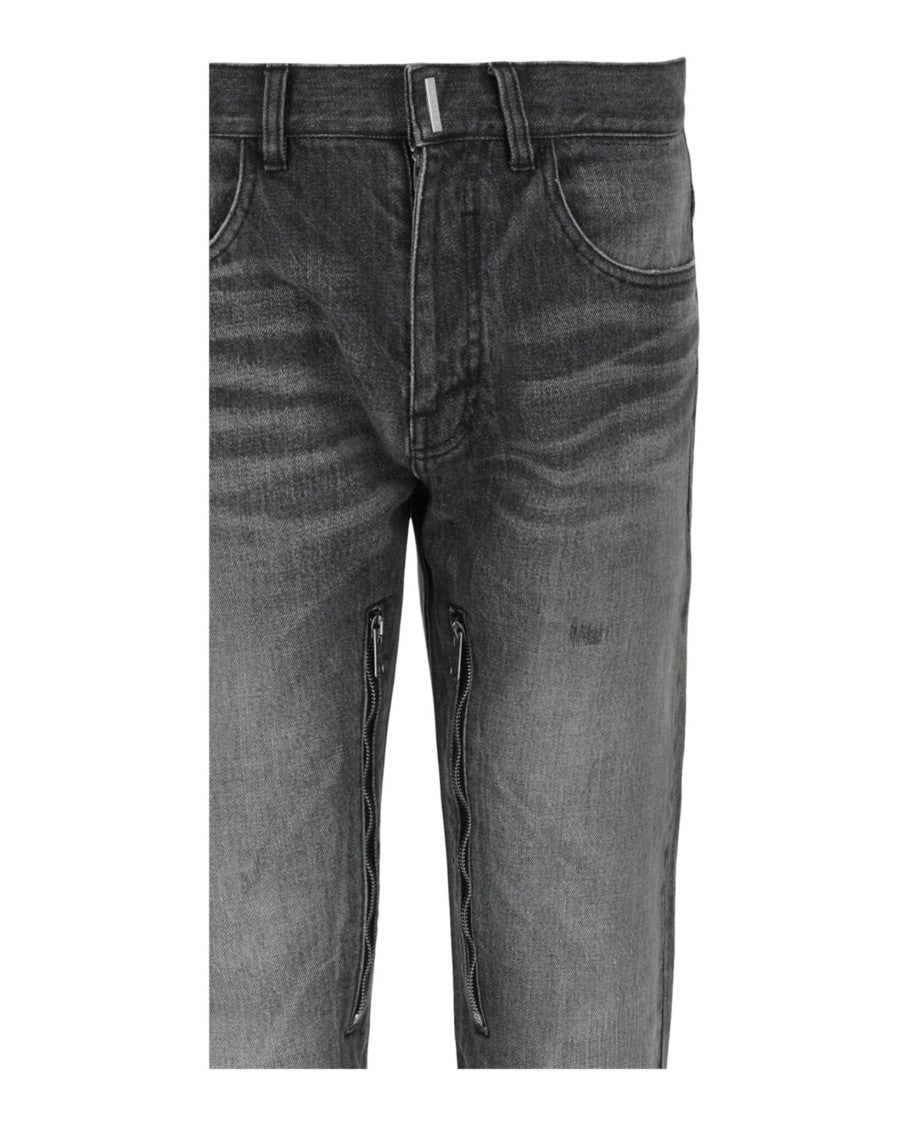 Givenchy Distressed Straight Fit Jeans
