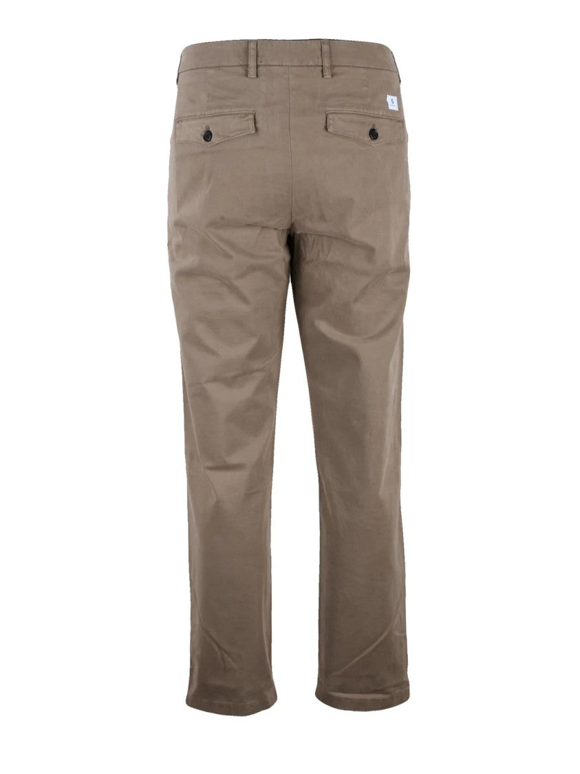 Department 5 Grey Cotton Stretch Trousers