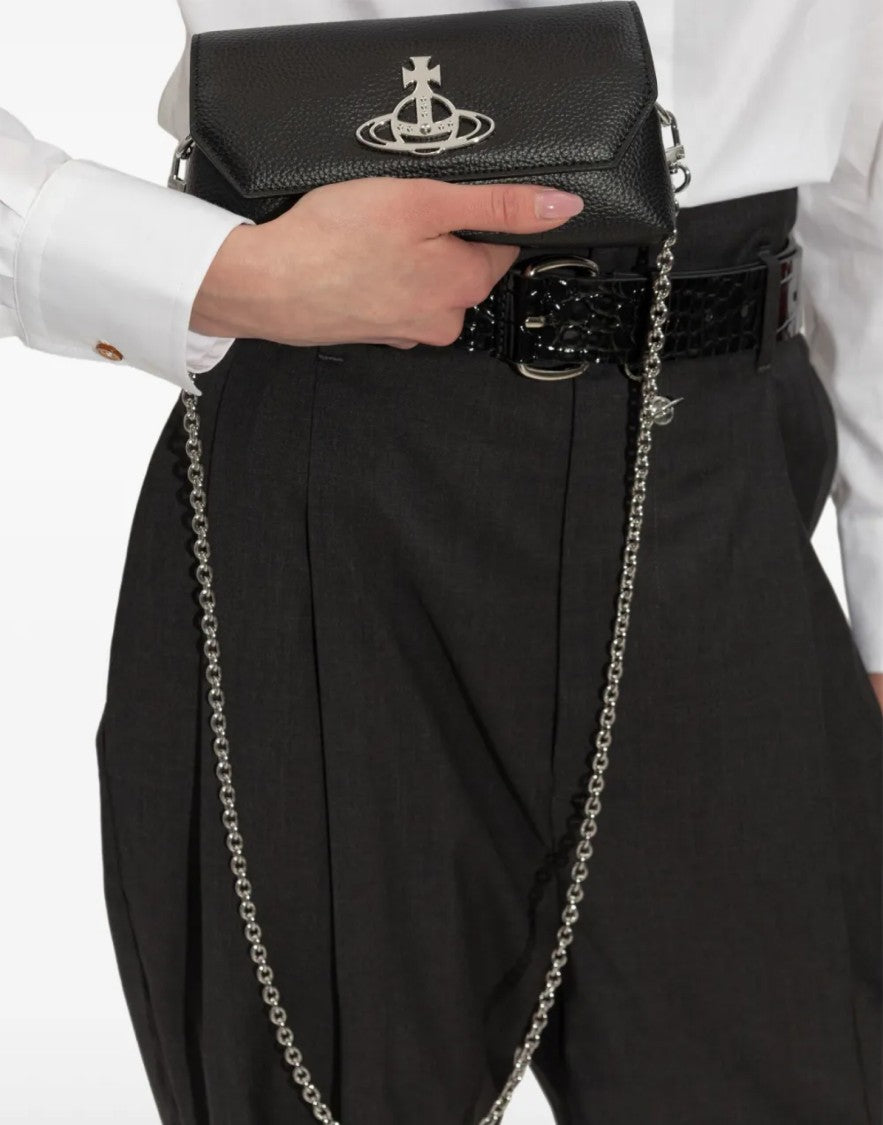 Vivienne Westwood Orb-Plaque Crossbody Clutch Bag